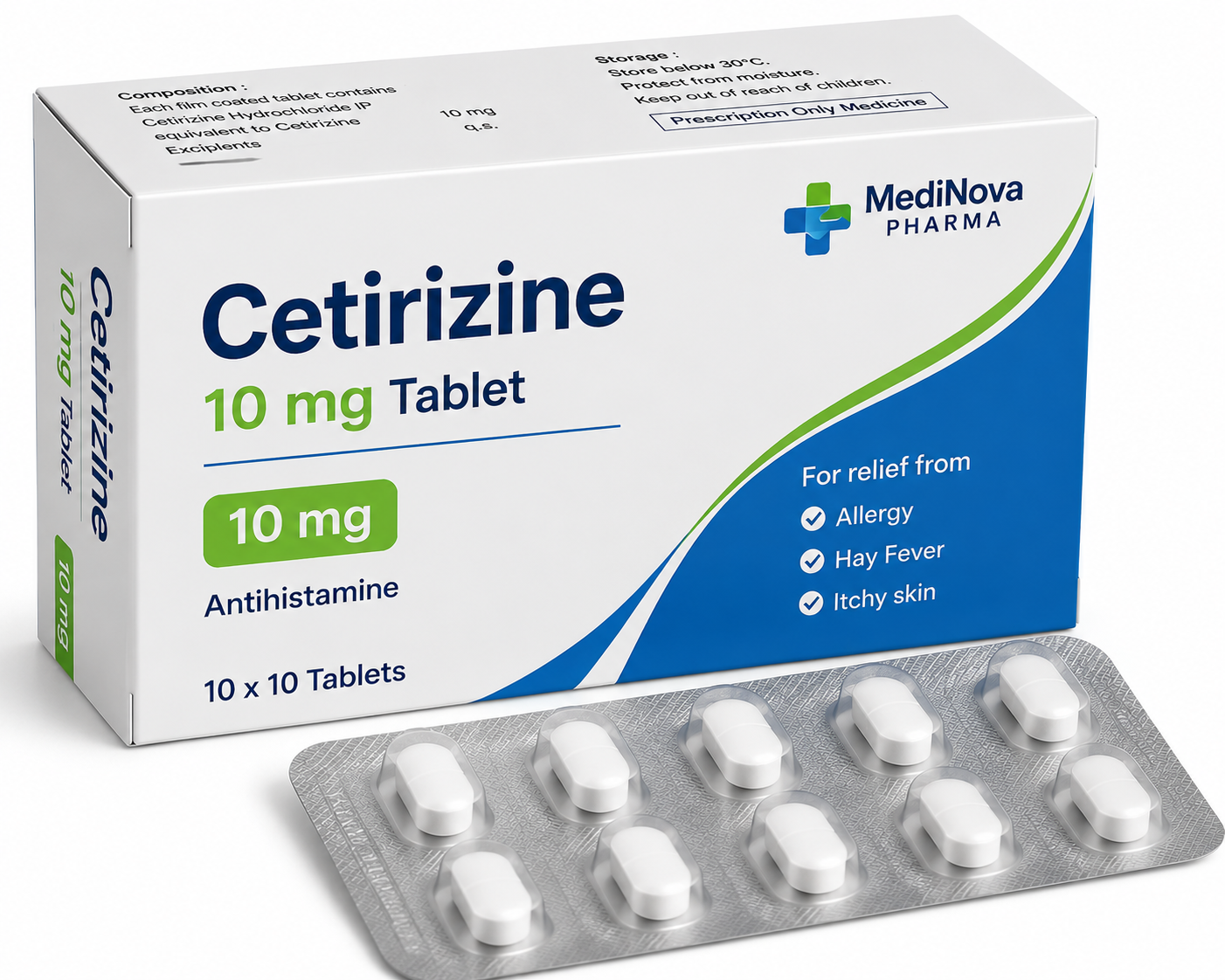 Cetirizine 10mg Tablet
